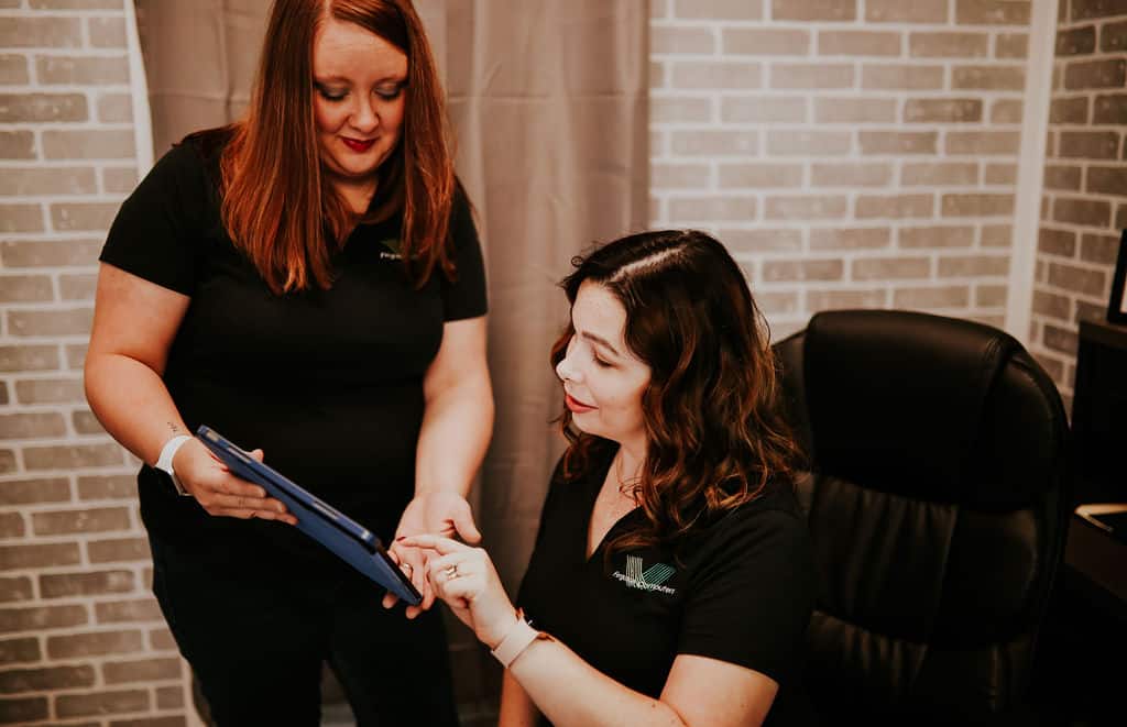 Two Women Sharing Knowledge