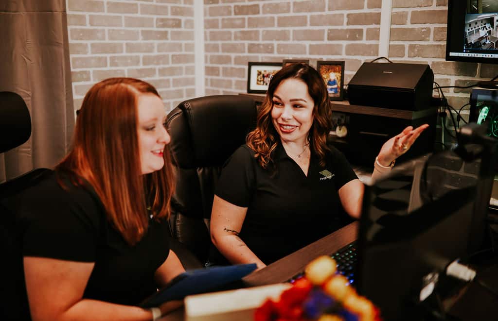 Two Women Sharing Knowledge